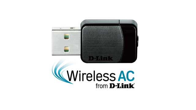 Безжичен Wireless адаптер D-Link, Dual band, AC600 MU-MIMO, 2.4GHz/5 GHz, USB 2.0, Черен