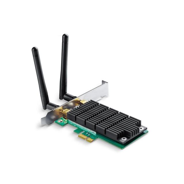 Безжичен PCI Express адаптер TP-LINK Archer T6E , AC 1300, Dual band, PCI-EX, 2 външни антени