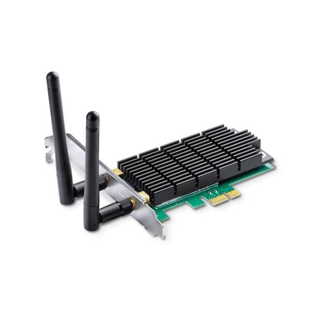 Безжичен PCI Express адаптер TP-LINK Archer T6E , AC 1300, Dual band, PCI-EX, 2 външни антени