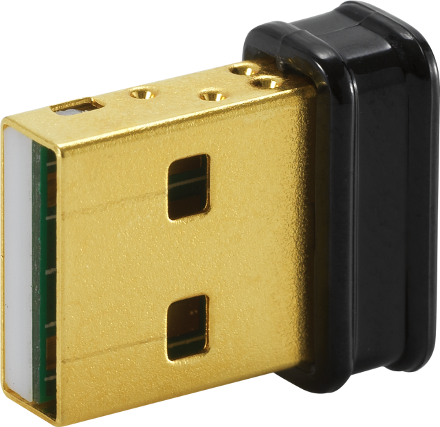 Безжичен Wireless Nano адаптер ASUS USB-N10 Nano B1, 802.11n 150 Mbps, USB 2.0