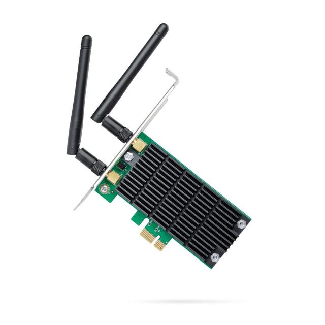 Безжичен PCI Express адаптер  TP-LINK Archer T4E, AC1200 Dual Band, 2.4GHz/5GHz