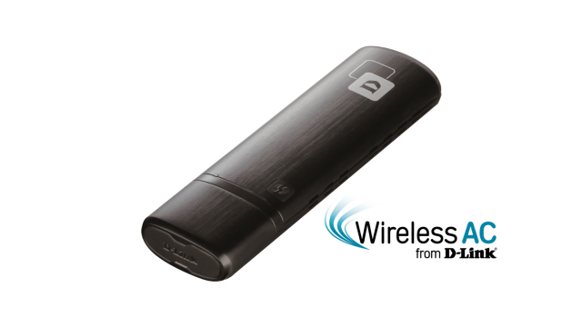 Безжичен Wireless адаптер D-Link DWA-182, Dual band MU-MIMO, AC 1200, 2.4/ 5GHz, USB 3.0, Черен