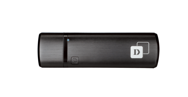 Безжичен Wireless адаптер D-Link DWA-182, Dual band MU-MIMO, AC 1200, 2.4/ 5GHz, USB 3.0, Черен