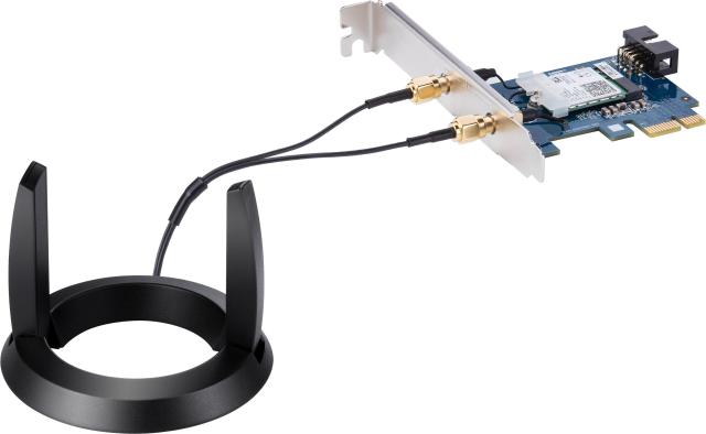 Безжичен PCI Express адаптер ASUS PCE-AC58BT AC2100, Dual-band, 2.4GHz/5GHz, Bluetooth 5.0