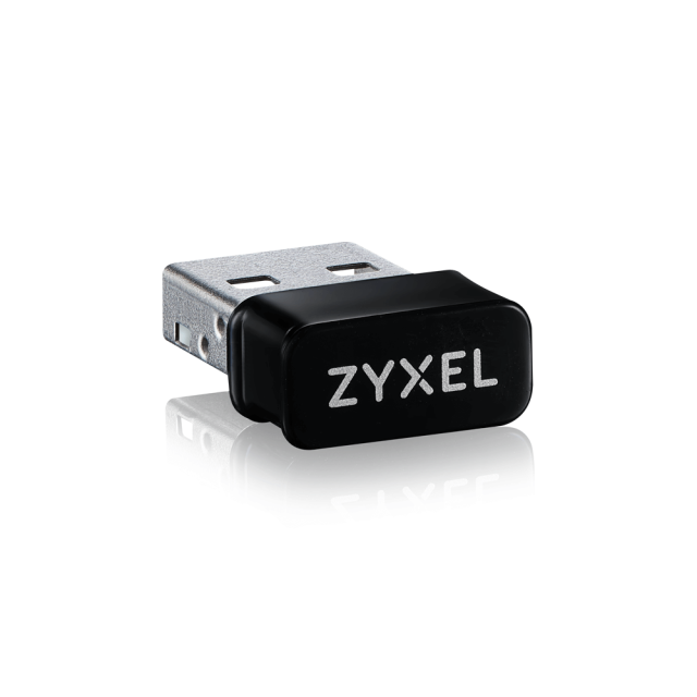 Безжичен Wireless Nano адаптер ZYXEL NWD6602, Dual-Band AC1200, 2.4Ghz (300 Mbps)/5GHz (867 Mbps), USB 2.0