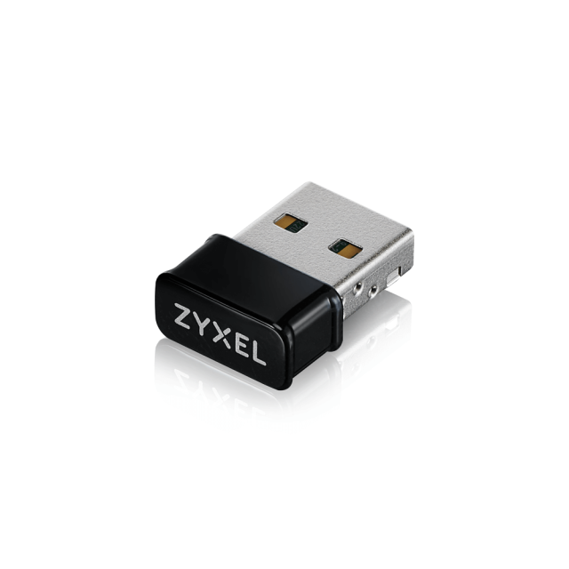 Безжичен Wireless Nano адаптер ZYXEL NWD6602, Dual-Band AC1200, 2.4Ghz (300 Mbps)/5GHz (867 Mbps), USB 2.0