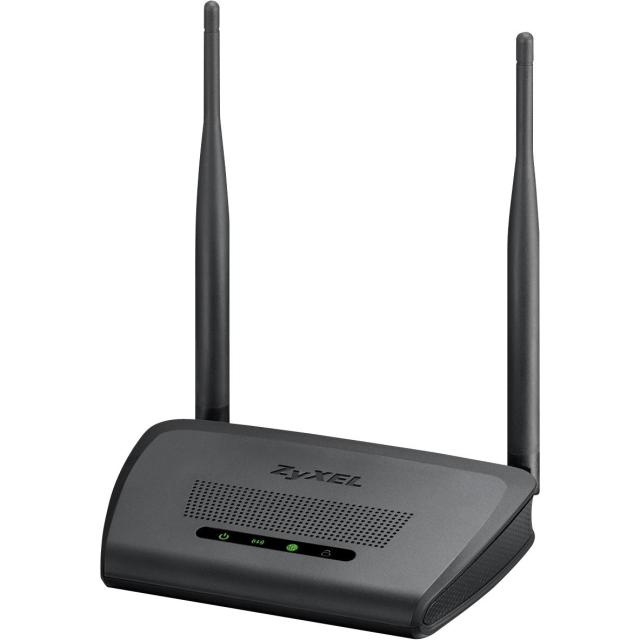 Рутер ZYXEL NBG-418N v2, Wireless N, 2.4 GHz, 300Mbps, LAN 4 x 100, WAN 1 x 100, 2 x външни антени
