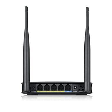 Рутер ZYXEL NBG-418N v2, Wireless N, 2.4 GHz, 300Mbps, LAN 4 x 100, WAN 1 x 100, 2 x външни антени