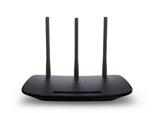 Rутер TP-LINK TL-WR940N, 2.4 GHz, Wireless N, 450Mbps, LAN 4 x 10/100,1x WAN 100, 3 x външни антени