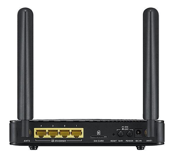 Рутер ZYXEL LTE3301-Q222, 2.4 GHz, 300Mbps, LTE 2G/3G, SIM слот, 4 x 10/100Mbps LAN, 2x2 външни/вътрешни антени