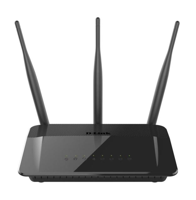 Рутер D-LINK DIR-809 AC750, Wireless AC, 2.4GHz (300Mbps), 5GHz (433Mbps), 4x LAN 10/100, 1x WAN 10/100, 3 външни антени