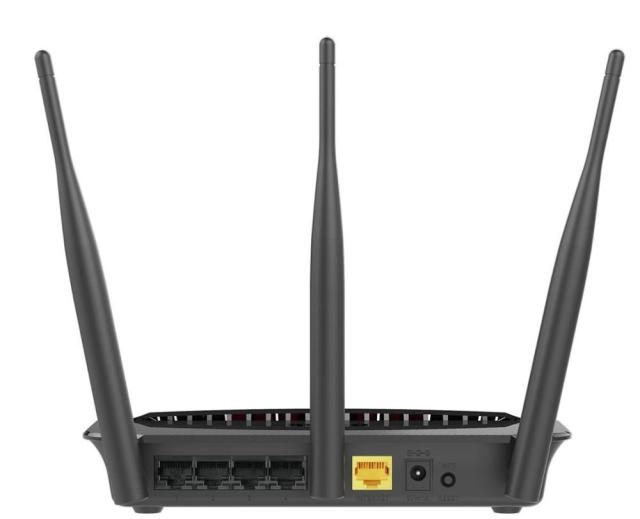 Рутер D-LINK DIR-809 AC750, Wireless AC, 2.4GHz (300Mbps), 5GHz (433Mbps), 4x LAN 10/100, 1x WAN 10/100, 3 външни антени