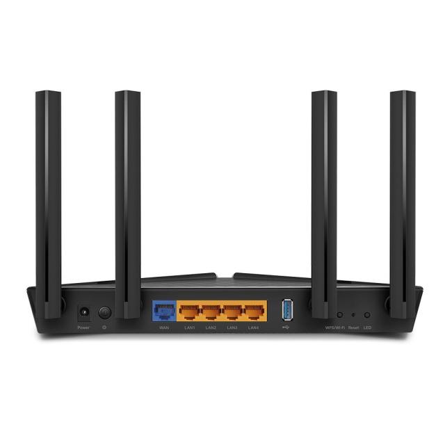 Рутер TP-Link Archer AX50 AX3000 Wi-Fi 6, 2.4GHz (574 Mbps) / 5GHz (2402 Mbps), 4x LAN1000Mbps, 1x WAN1000, 1x USB 3.0