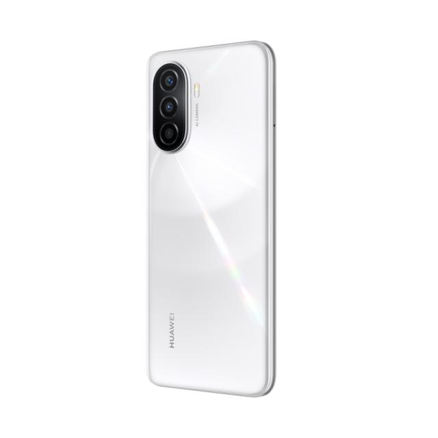 Мобилен телефон Huawei Nova Y70, Pearl White, MGA, 6.75", TFT LCD HD+ 1600x720, 4GB+128GB, Camera 48MP+5MP+2MP/8MP, 4G LTE, WiFi 802.11 b/g/n, 2.4GHz, BT 5.1, FPT, 6000 mAh, USB-C Type-C, 3.5 mm earjack, EMUI 12.0