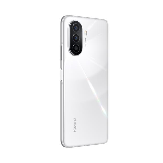 Мобилен телефон Huawei Nova Y70, Pearl White, MGA, 6.75", TFT LCD HD+ 1600x720, 4GB+128GB, Camera 48MP+5MP+2MP/8MP, 4G LTE, WiFi 802.11 b/g/n, 2.4GHz, BT 5.1, FPT, 6000 mAh, USB-C Type-C, 3.5 mm earjack, EMUI 12.0