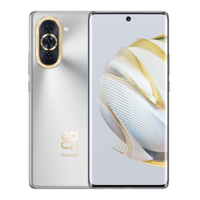 Мобилен телефон Huawei Nova 10 Starry Silvery, NCO-LX1, 6.67", 2400x1080,  Qualcomm Snapdragon 778G 4G, 8GB+128GB, CAM 50+8+2MP/60MP Fron Camera, 4000mAh, FPT, BT5.2, USB Type-C 2.0,  HMS, EMUI 12