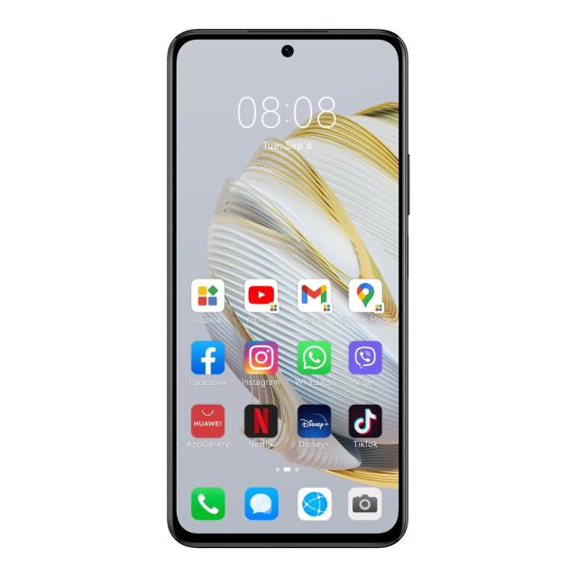 Мобилен телефон Huawei Nova 10 SE Black, BNE-LX1, 6.67", 2400x1080, Qualcomm Snapdragon 680 4G, 8GB, 128GB, Camera 108+8+2MP/ Front 16MP, 4500mAh, FPT, BT 5.0, USB Type-C 2.0, HMS, EMUI 12