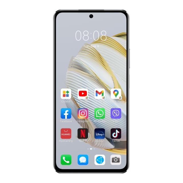 Мобилен телефон Huawei Nova 10 SE Silver, BNE-LX1, 6.67", 2400x1080, Qualcomm Snapdragon 680 4G, 8GB, 128GB, Camera 108+8+2MP/ Front 16MP, 4500mAh, FPT, BT 5.0, USB Type-C 2.0, HMS, EMUI 12