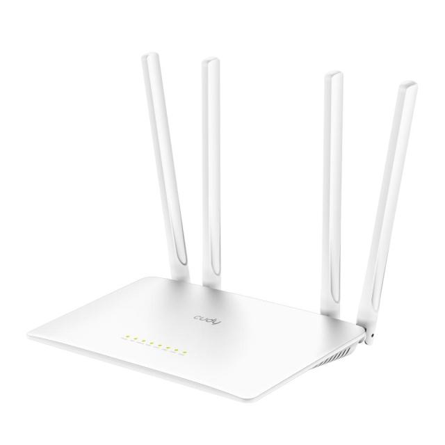 Рутер Cudy WR1200, 1200Mbps, Wireless AC, 2.4GHz (300 Mbps ) / 5 Ghz (867 Mbps), WAN 1 x 1x10/100/1000, LAN 4 x 10/100