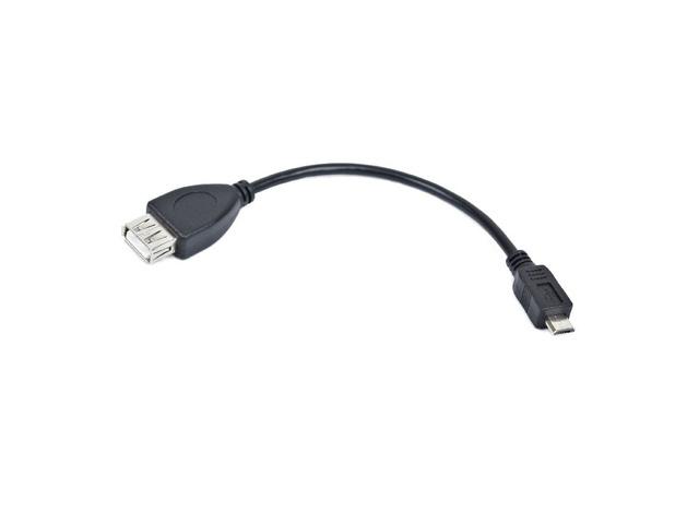 Кабел Lanberg Cable USB MICRO(M)->USB-A(F) 2.0 0.15M OTG Black