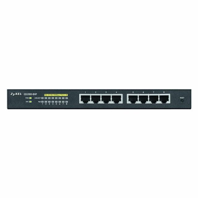 Суич ZYXEL GS1900-8HP-V2, 8 портов управляем, PoE, Gigabit