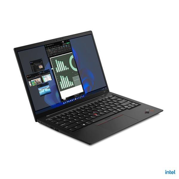 Лаптоп Lenovo ThinkPad X1 Carbon G10 Intel Core i7-1260P (up to 4.7GHz, 18MB), 32GB LPDDR5 5200MHz, 1TB SSD, 14" 2.8K (2880x1800) OLED AG, AR, Intel Iris Xe Graphics, WLAN, BT, WWAN, IR&1080p Cam, Backlit KB, FPR, Black, Win 11 Pro, 3Y Premier
