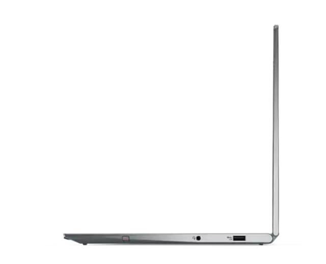 Лаптоп Lenovo ThinkPad X1 Yoga G7 (12-ядрен) Intel Core i7-1260P (up to 4.7GHz, 18MB), 16GB LPDDR5 5200MHz, 512GB SSD, 14" WQUXGA (3840x2400) OLED AR, Touch, Intel Iris Xe Graphics, IR&1080p Cam, Backlit KB, FPR, Storm Grey, Win 11 Pro