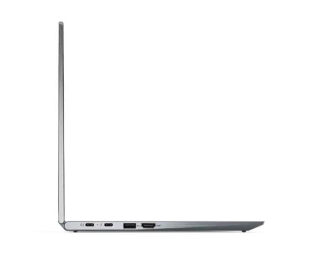 Лаптоп Lenovo ThinkPad X1 Yoga G7 (12-ядрен) Intel Core i7-1260P (up to 4.7GHz, 18MB), 16GB LPDDR5 5200MHz, 512GB SSD, 14" WQUXGA (3840x2400) OLED AR, Touch, Intel Iris Xe Graphics, IR&1080p Cam, Backlit KB, FPR, Storm Grey, Win 11 Pro