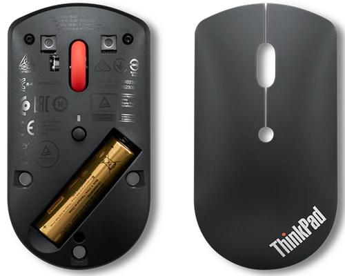 Мишка Lenovo ThinkPad Bluetooth Silent Mouse, оптична (2400 dpi), черна