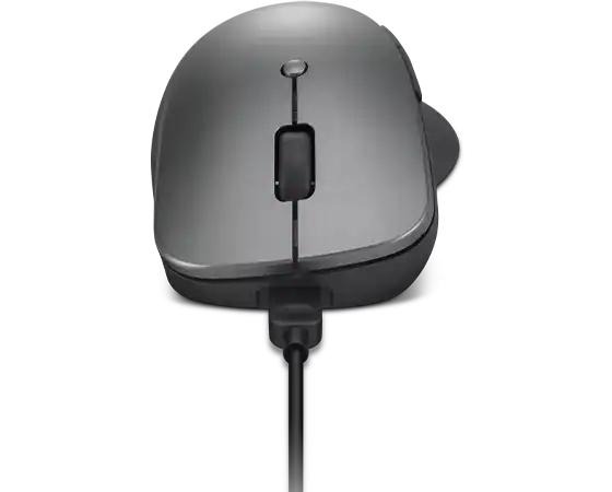 Мишка Lenovo Professional, оптична (2400 dpi), Bluetooth, 6 бутона, USB, сива