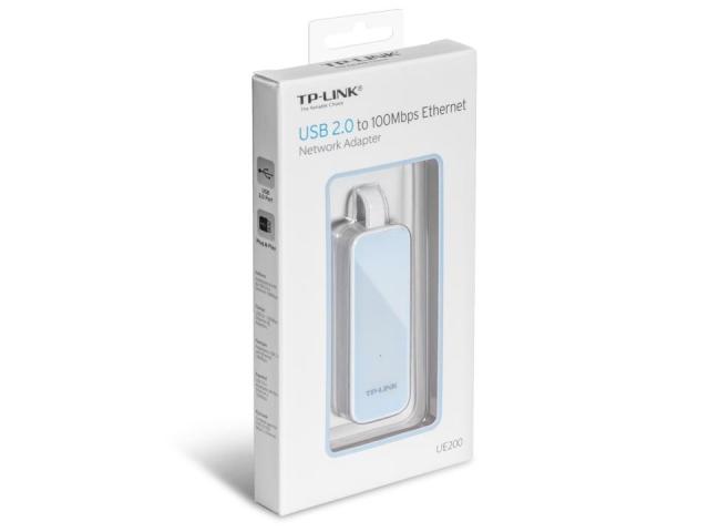 Мрежови адаптер TP-Link UE200, LAN 1x 10/100, USB 2.0