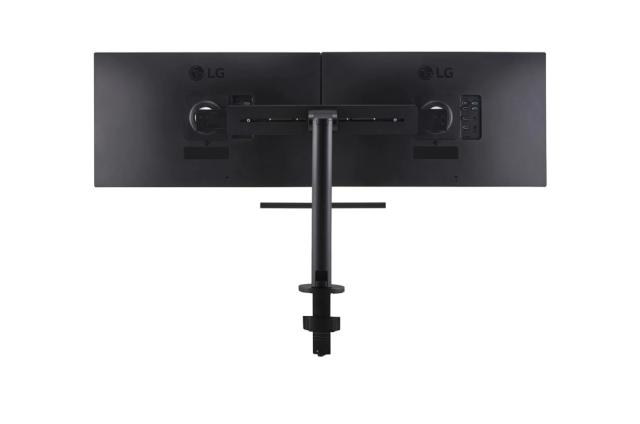 Монитор LG 27QP88D-B, 27" QHD Monitor Ergo Dual with Daisy Chain (2560x1440) IPS AG, sRGB 99%, HDR10, 75Hz, 5ms, 1000:1, Mega DFC, 350 cd/m2, AMD FreeSync, USB type-C, HDMI, Reader Mode, DisplayPort, Ergo Dual Stand with C-Clamp & Grommet, Tilt/Heigh