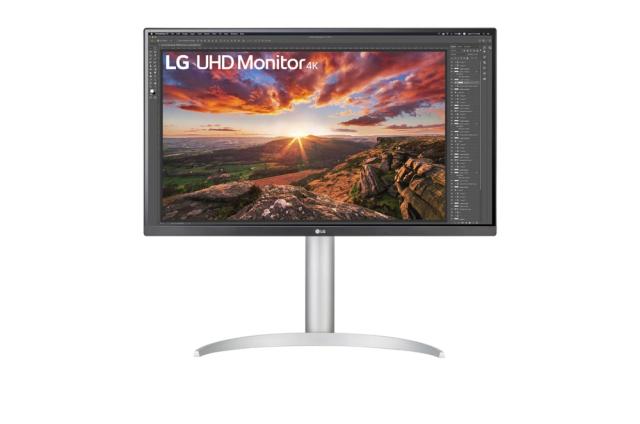 Монитор LG 27UP850N-W, 27" UHD 4K IPS, Anti-Glare, DCI-P3 95%, Cinema Screen, 5ms, 1200:1,  400 cd/m2, 3840x2160, HDR 400, MAXX Audio 5W x 2, USB type-C charging (up to 90W), HDMI, DisplayPort, AMD FreeSync, Headphone out, Tilt, Height (Range), Pivot