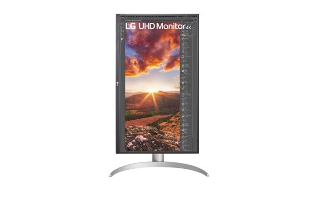 Монитор LG 27UP850N-W, 27" UHD 4K IPS, Anti-Glare, DCI-P3 95%, Cinema Screen, 5ms, 1200:1,  400 cd/m2, 3840x2160, HDR 400, MAXX Audio 5W x 2, USB type-C charging (up to 90W), HDMI, DisplayPort, AMD FreeSync, Headphone out, Tilt, Height (Range), Pivot
