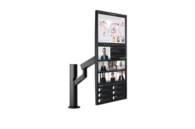 Монитор LG 32QP880-B, 31.5" QHD Monitor Ergo (2560x1440) IPS AG, sRGB 99%, HDR10, 75Hz, 1ms mbr, 5ms, 1000:1, Mega DFC, 350 cd/m2, AMD FreeSync, USB type-C, HDMI, Speacers  5W x 2, Reader Mode, DisplayPort, Ergo Dual Stand with C-Clamp & Grommet, Til