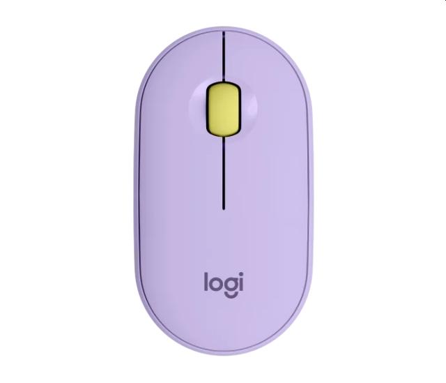 Мишка Logitech Pebble M350 Wireless Mouse Lavender, оптична (1000 dpi), безжична, USB, лилава