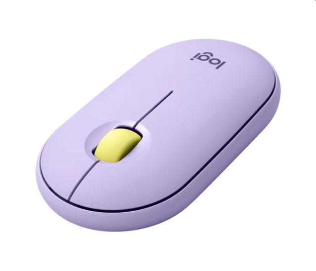 Мишка Logitech Pebble M350 Wireless Mouse Lavender, оптична (1000 dpi), безжична, USB, лилава