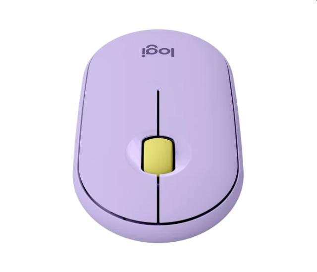 Мишка Logitech Pebble M350 Wireless Mouse Lavender, оптична (1000 dpi), безжична, USB, лилава