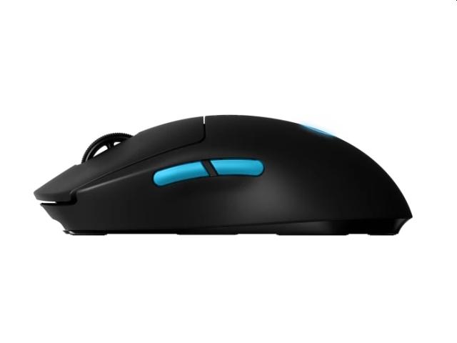 Мишка Logitech G Pro Wireless Mouse, Lightsync RGB Logo, Lightspeed Wireless 1ms, HERO 25K DPI Sensor, 400 IPS, Programmable Buttons, On-board Memory, Lightweight 80g, Black, SHROUD - EER