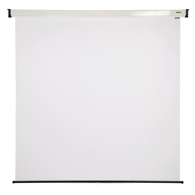 Проекторен екран за стена HAMA 17798, 123" (312.41 cm), 240 x 200, 1:1