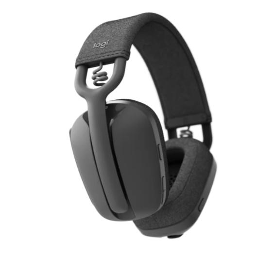 Слушалки Logitech Zone Vibe 100 Bluetooth/Wireless, микрофон, GRAPHITE