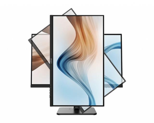 Монитор MSI Modern MD241P, 23.8" 1920x1080 (FHD), 75Hz, 5ms, IPS, 250 nits, Flat, USB-C & HDMI, Type-C, Height Adjustable Stand, black