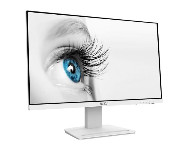 Монитор MSI PRO MP243W, 23.8", 1920x1080 (FHD), 75Hz, 7ms, IPS, 250 nits, Flat, HDMI and DisplayPort, Anti-Flicker and Less Blue Light, Display Kit, Standard VESA, 24M, WHITE
