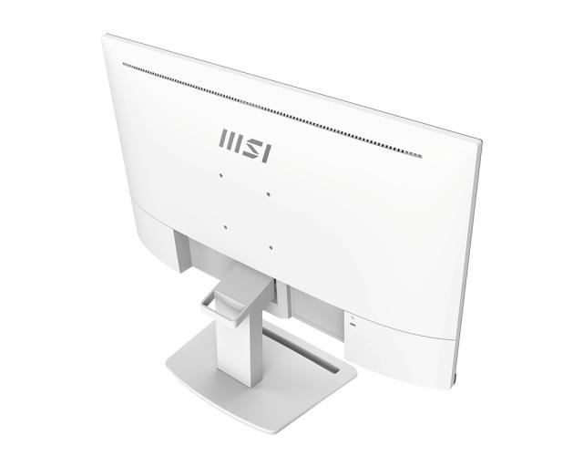 Монитор MSI PRO MP243W, 23.8", 1920x1080 (FHD), 75Hz, 7ms, IPS, 250 nits, Flat, HDMI and DisplayPort, Anti-Flicker and Less Blue Light, Display Kit, Standard VESA, 24M, WHITE