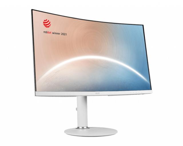 Монитор MSI Modern MD271CPW, 27", 1920x1080 (FHD), 75Hz, 4ms, VA, 250 nits, 1500R, USB-C & HDMI, AdaptiveSync, CURVED , Type-C, Height Adjustable Stand, White