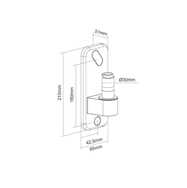 Аксесоар Neomounts by NewStar wall adapter for DS70/DS75-450BL1/2