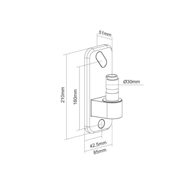 Аксесоар Neomounts by NewStar wall adapter for DS70/DS75-450WH1/2