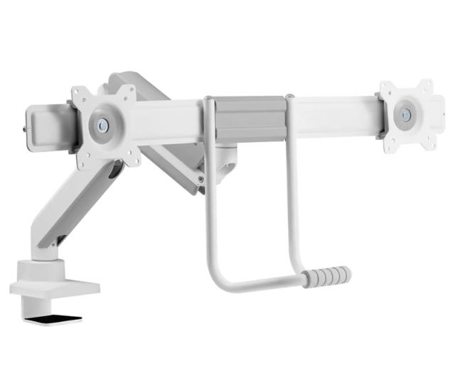 Стойка Neomounts by NewStar Screen Desk Mount 2 screens (topfix clamp & grommet), White