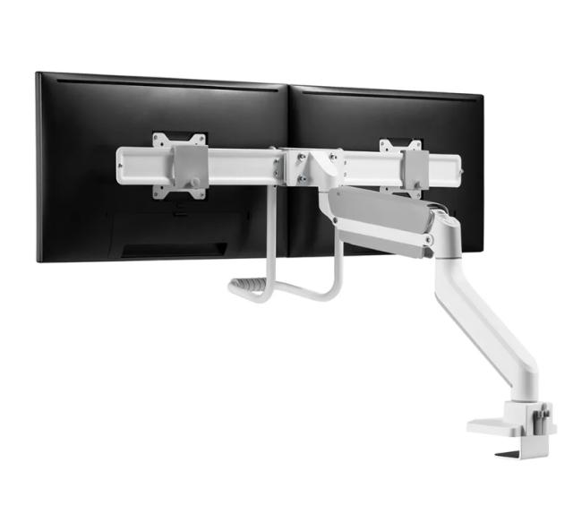 Стойка Neomounts by NewStar Screen Desk Mount 2 screens (topfix clamp & grommet), White