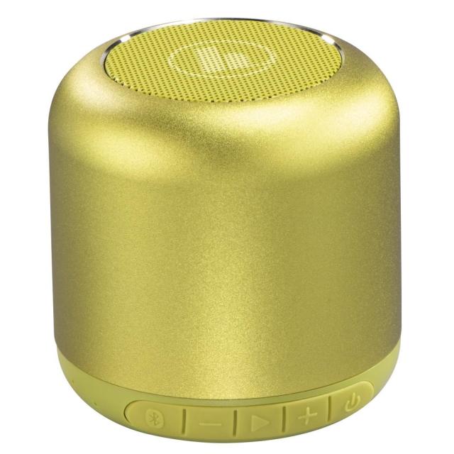 Смарт безжична тонколона HAMA Drum 2.0, Bluetooth, 3.5mm жак, 3.5W, Жълто-зелен